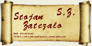 Stojan Zatezalo vizit kartica